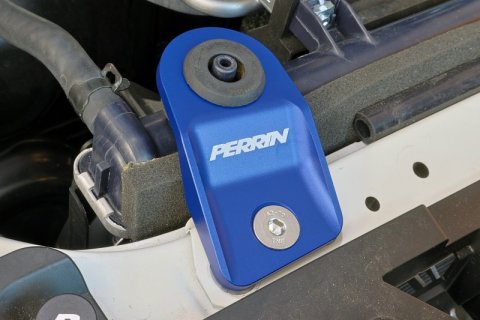 PERRIN 15-21 Subaru WRX/STI / 13-17 Crosstrek / 12-16 Impreza Upper Radiator Bracket Set - Blue
