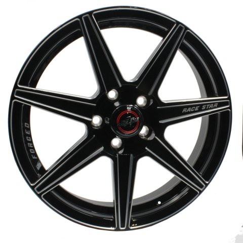 Race Star 72 ValStar 17x 2.25 / 0BC / 1.7BS / in CB / Black w/Machined Accents Wheel
