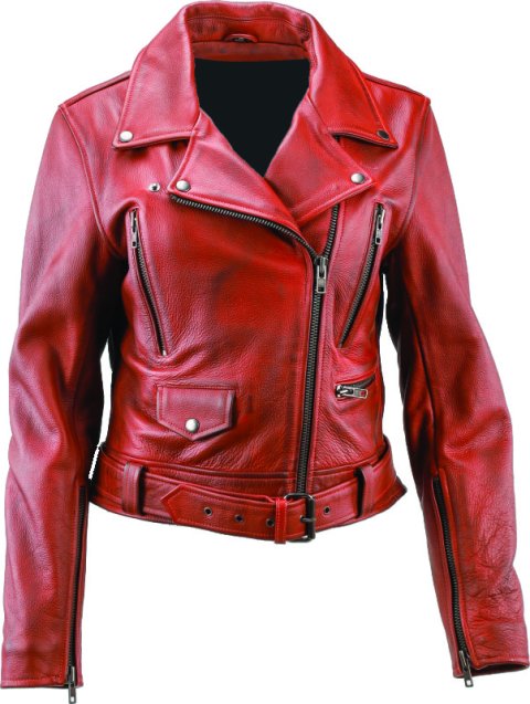 Kuryakyn Leather By River Road Arabian Spice Leather Jacket Red Womens - Large