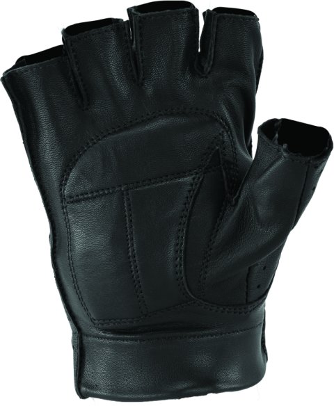 Kuryakyn Leather By River Road Tucson Shorty Gloves Black - Small
