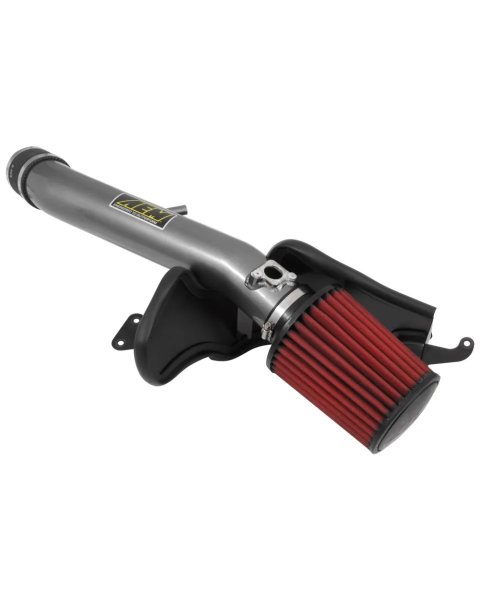 Air Induction System - Cold Air Intake - Reusable Dry Filter - Aluminum - Gray Powder Coat - Lexus IS250 / IS350 / GS350 / RC350 2013-21 - Kit