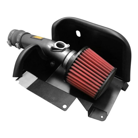 Air Induction System - Cold Air Intake - Reusable Dry Filter - Aluminum - Gray Powder Coat - Honda Accord 2018-22 - Kit