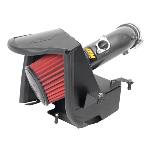 Air Induction System - Cold Air Intake - Reusable Dry Filter - Aluminum - Gray Powder Coat - Toyota Camry 2018-24 - Kit