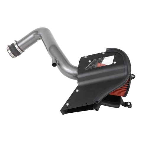 Air Induction System - Cold Air Intake - Reusable Dry Filter - Aluminum - Gray Powder Coat - Hyundai Veloster 2019-21 - Kit