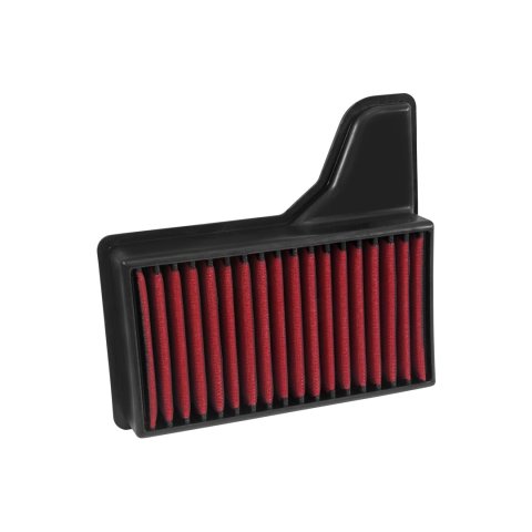 Air Filter Element - DryFlow - Panel - 11.344 x 10.375 in - 2.281 in Tall - Synthetic - Red - Ford Mustang 2015-23 - Each