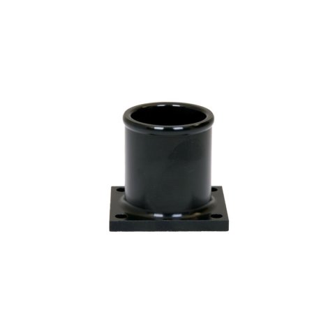 Fuel Pump Adapter - Lil Bertha - 1-1/2 in Hose Barb - Aluminum - Black Anodized - Waterman Fuel Pumps - Each