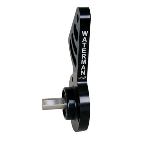 Belt Tensioner Bracket - Fuel Pump Drive Bracket - Driver Side - Aluminum - Black Anodized - Each