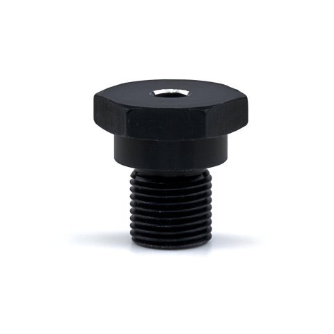 King Pin Cap - 5/8-18 in Thread - Aluminum - Black Anodized - Each
