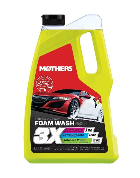 Car Wash Soap - Triple Action Foam Wash - 100 oz Jug - Each