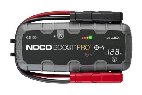 Portable Battery - Boost PRO - Lithium-ion - 3000 amps 12V - 15 amps 12V / 2.1 amps 5V Power Supplies - 2 ft Clamp-On Cables Included - 500 Lumens Light - Kit