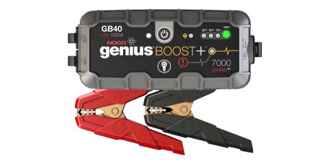 Portable Battery - Boost Plus - Lithium-ion - 1000 amps 12V - 2.1 amps 5V Power Supply - 2 ft Clamp-On Cables Included - 100 Lumens Light - Kit