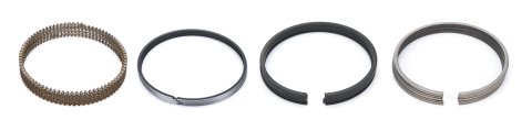 Piston Rings - American V8 Engine Ring Series - 4.140 in Bore - 1.5 x 1.5 x 3.0 mm Thick - Standard Tension - Steel - Nitride - 8-Cylinder - Kit