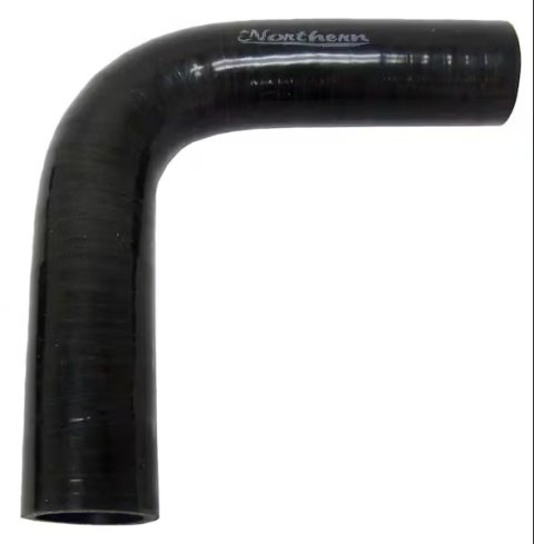 Radiator Hose - 90 Degree - 1.5 in ID - Silicone - Black - Each