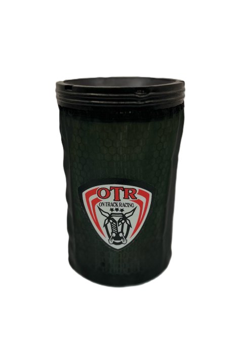 Air Filter Wrap - Round - 4.8 in Diameter - 7.625 in Tall - OTR Logo - Polyester - Black - Kawasaki Mule Pro Series 2000-23 - Each