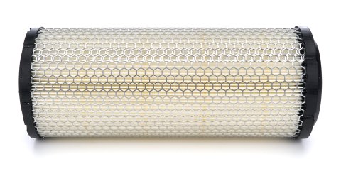 Air Filter Element - Round - 4.125 in Diameter - 10.375 in Tall - 2.5 in Flange - Wire Mesh Included - Paper - White - Kawasaki Mule 2024-25 - Each