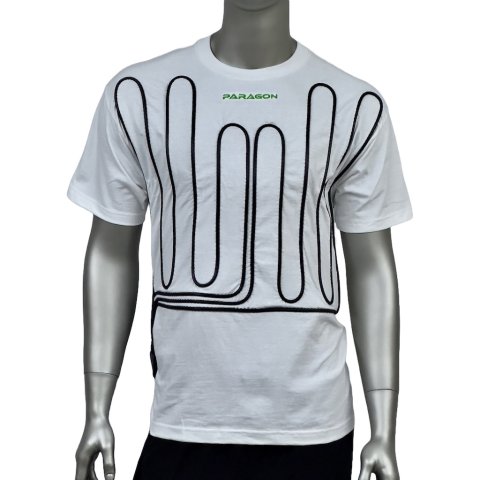 Cooling Shirt - Paragon - Kink Free Water Tubing - Right Side Exit - Cotton - Short Sleeve - White - Medium - Each