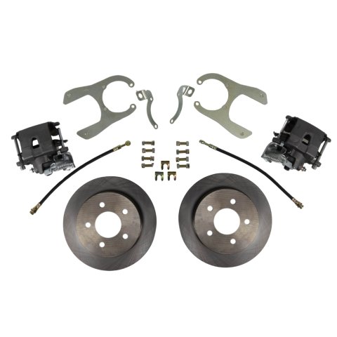 Brake System - Street Series - Disc Conversion - Rear - 1 Piston Caliper - 11.000 in Rotors - GM Fullsize Truck 1988-98 - Kit