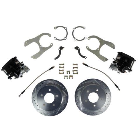 Brake System - Street Series - Disc Conversion - Rear - 1 Piston Caliper - 11.000 in Rotors - GM Fullsize Truck 1988-98 - Kit