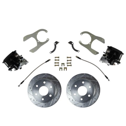 Brake System - Street Series - Disc Conversion - Rear - 1 Piston Caliper - 11.000 in Rotors - GM Fullsize Truck 1988-98 - Kit
