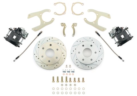 Brake System - Street Series - Disc Conversion - Rear - 1 Piston Caliper - 11.000 in Rotors - GM Fullsize Truck 1988-98 - Kit
