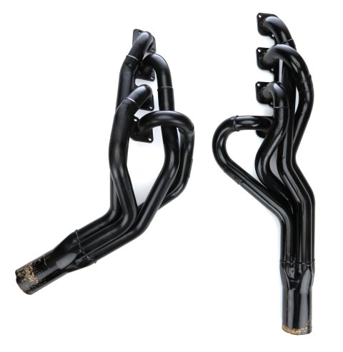 Headers - 1.75 to 1.875 in Primary - 3.5 in Collector - Steel - Black Paint - Small Block Ford - Pair