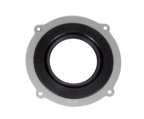 Firewall Grommet - 1 Hole - 4 in OD - 1.8 in ID - 0.04 in Thick - Aluminum / Rubber - Black / Natural - Each