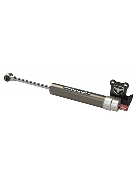 Steering Stabilizer - Falcon Nexus EF 2.2 - Single - Adjustable - Aluminum - Clear Anodized - Jeep Gladiator JT 2020-25 / Wrangler JL 2007-25 - Each