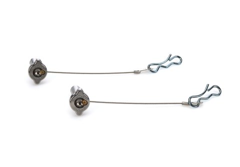 Top Wing Pin - Quick Pin - Wing Tree - 0.25 in OD - 0.875 in Long - Clips - Titanium - Natural - Sprint Car - Pair