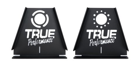 Toe-In Plates - One Plated Slotted Bolt Pattern - Steel - Black Powder Coat - Mini Wedge / Go-Kart / Racing Lawn Mower - Pair