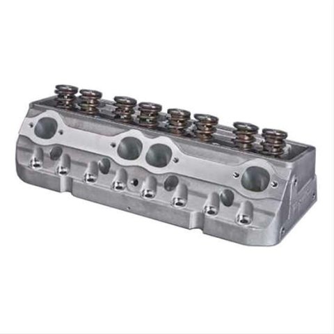 Cylinder Head - Ultra 18 - Assembled - 2.150 / 1.600 in Valves - 250 cc Intake - 56 cc Chamber - 1.560 in Springs - Angle Plug - Aluminum - Small Block Chevy - Each