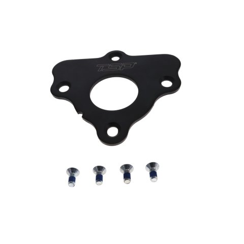 Camshaft Thrust Plate - 0.169 in Thick - Steel - Black Powder Coat - GM LS-Series - Each