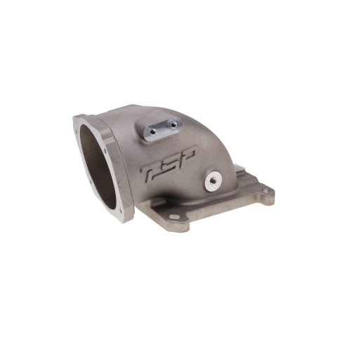 Air Intake Tube - Elbow - 90 Degree - 105 mm Bore - Aluminum - Natural - Square Bore - GM LS-Series - Each