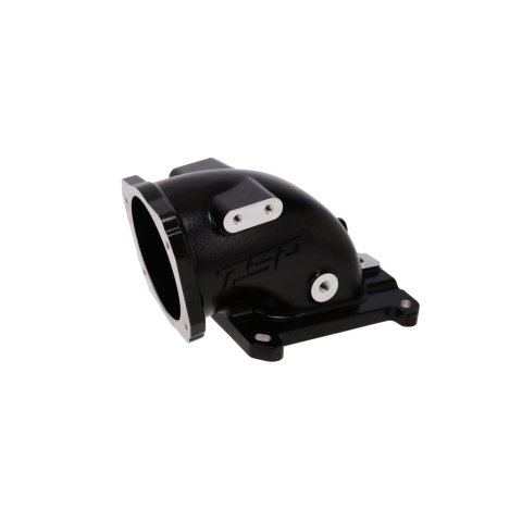 Air Intake Tube - Elbow - 90 Degree - 105 mm Bore - Aluminum - Black Paint - Square Bore - GM LS-Series - Each