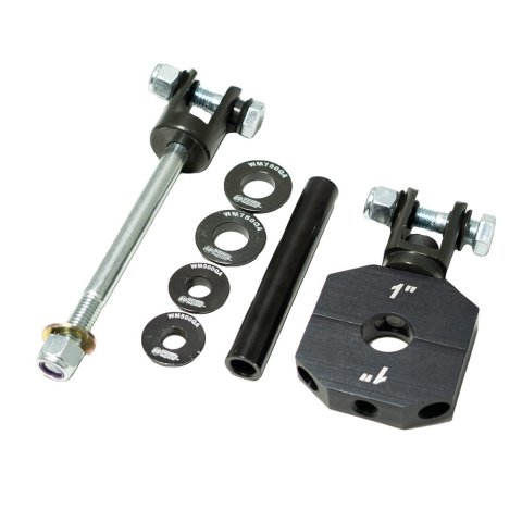 Torque Link Bracket - Shock Mount - Clamp-On - 1 in Pull Bar Tube Mount - Steel - Black Zinc Oxide - Kit