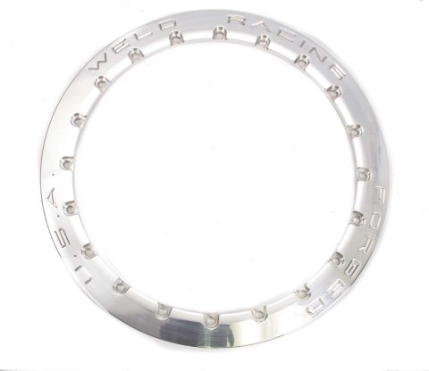 Beadlock Ring - 20 Hole - Aluminum - Polished - Mickey Thompson Tires - 15 in Wheels - Each