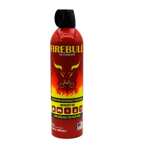 Fire Extinguisher - FireBull - Wet Chemical - Class AB - 1:B Rated - 12.69 oz - Steel - Red - Each