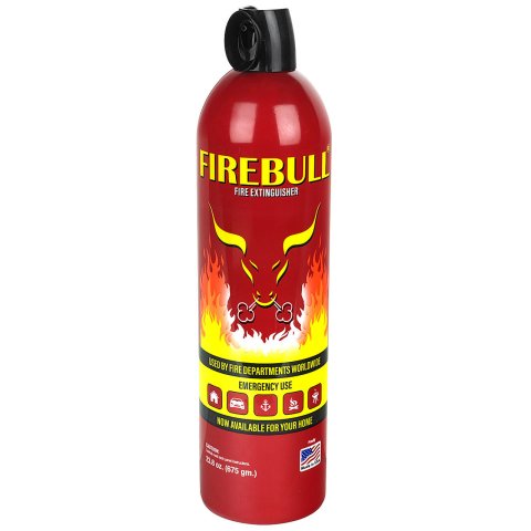 Fire Extinguisher - FireBull - Wet Chemical - Class AB - 1:B Rated - 23.8 oz - Steel - Red - Each