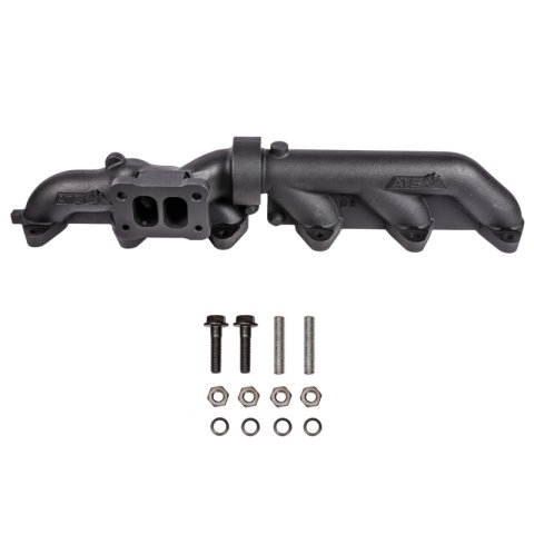 ATS Diesel 03-07 5.9L Cummins 2Pc Wide Flange T3 Pulse Flow Exhaust Manifold w/ Flange Hardware