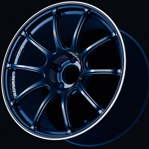 Advan RZII 15x7.0 / +42 Offset / 4x100 / 63mm Bore / Racing Indigo Blue and Ring