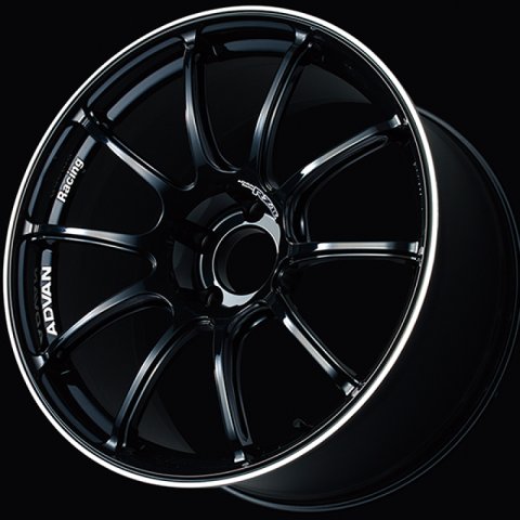 Advan RZII 15x8.0 / +28 Offset / 4x100 / 63mm Bore / Racing Gloss Black and Ring
