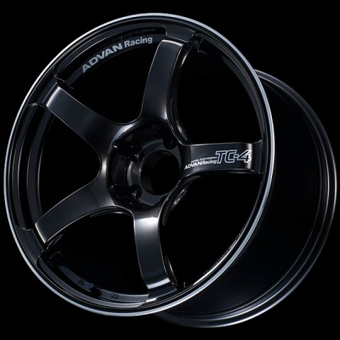 Advan TC4 17x7.5 / +37 Offset / 5x100 / 63mm Bore / Black Gunmetallic and Ring