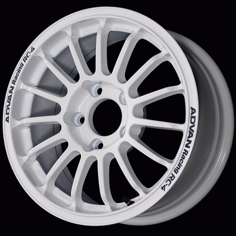 Advan RC-4 15x7.0 / +35 Offset / 5x114.3 / 73mm Bore / Rally White