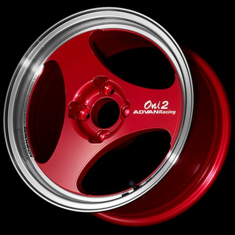 Advan ONI2 15x6.5 / +35 Offset / 4x100 / 63mm Bore / Machining and Racing Candy Red