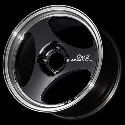 Advan ONI2 15x7.0 / +30 Offset / 4x100 / 63mm Bore / Machining and Black Gunmetallic