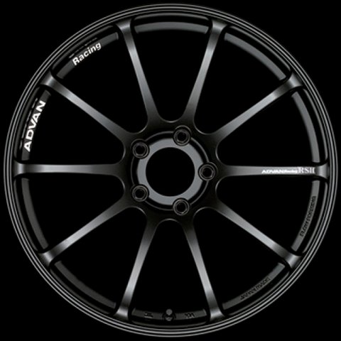 Advan RSII 17x7.5 / +48 Offset / 5x112 / 66.5mm Bore / Semi Gloss Black
