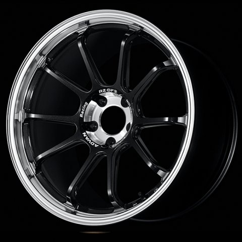 Advan RZ-DF2 19x10.5 / +32 Offset / 5x120 / 72.5mm Bore / Diamond Cut and Racing Titanium Black