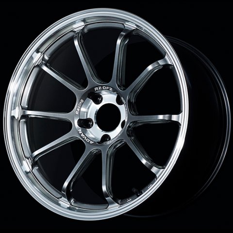 Advan RZ-DF2 20x10.5 / +35 Offset / 5x114.3 / 73mm Bore / Diamond Cut and Hyper Platinum Black