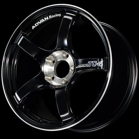 Advan TC-4 SE 16x6.5 / +37 Offset / 4x100 / 63mm Bore / Racing Gloss Black and Diamond Cut