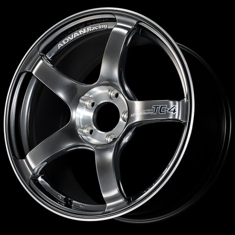 Advan TC-4 SE 17x7.5 / +48 Offset / 5x114.3 / 73mm Bore / Racing Hyper Black and Diamond Cut