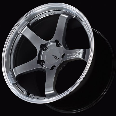 Advan GT for Porsche 18x11.0 / +60 Off / 5x130 / 71.6mm Bore / Machining and Hyper Platinum Black